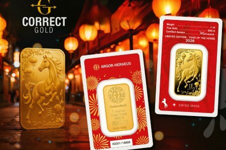 Befektetési arany: Argor Heraeus Ló éve a Correct Gold kínálatában | © Correct Gold