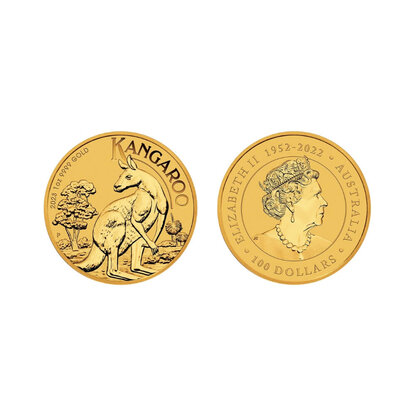 1 oz gold coin - Kangaroo-Elizabeth II