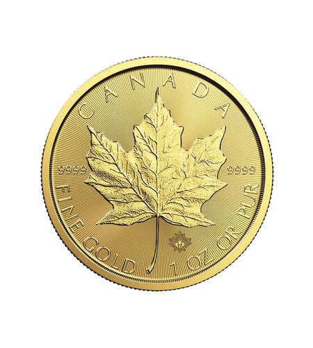 Kanadai juharlevél 1 uncia aranyérme, 2015-2023, 999.9