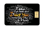 Heimerle+Meule 1 gramm befektetési aranylemez "I love you / szeretlek"