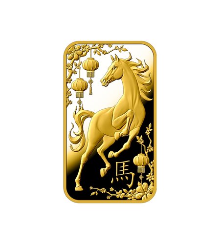 Argor Heraeus Ló éve befektetési aranylapka | © Correct Gold