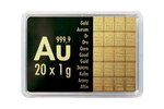 20x1g Valcambi/ Heimerle+Meule Gold CombiBar