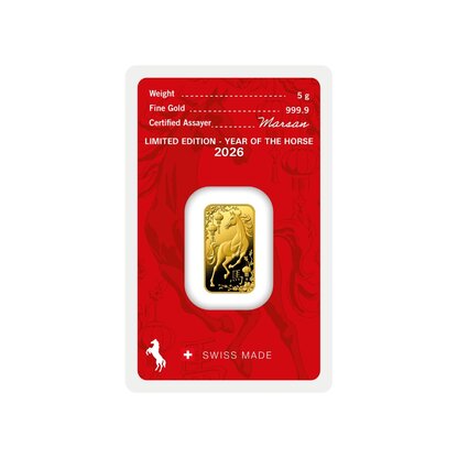 Argor Heraeus Ló éve 5 gramm aranylapka | © Correct Gold