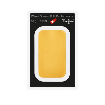 Argor Heraeus 50 gramm befektetési arany hátlap | © Correct Gold