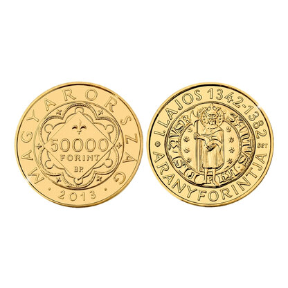 Befektetési aranyérme - I. Lajos aranyforintja arany emlékérme | © Correct Gold