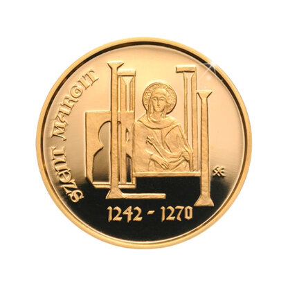 Befektetési aranyérme - Szent Margit arany emlékérme | © Correct Gold